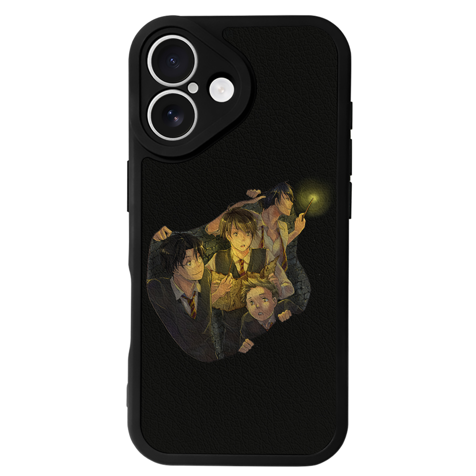 （画像用） Harry Potter ハリー・ポッターシリーズ 【iPhone 16シリーズ対応】シリコンスマホケース（レザー調） 材質：シリコン